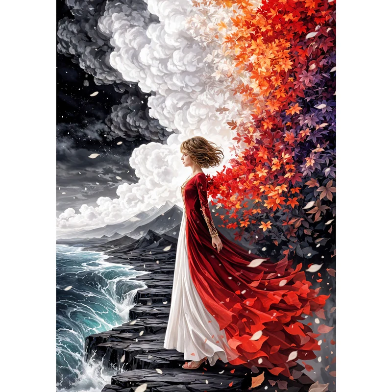 5D Diamond Painting – Elara Flamme der Wandlung