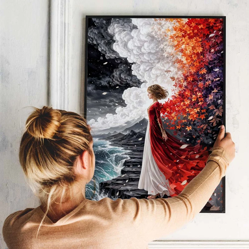 5D Diamond Painting – Elara Flamme der Wandlung