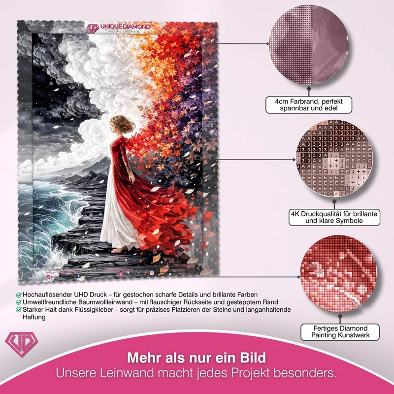 5D Diamond Painting – Elara Flamme der Wandlung