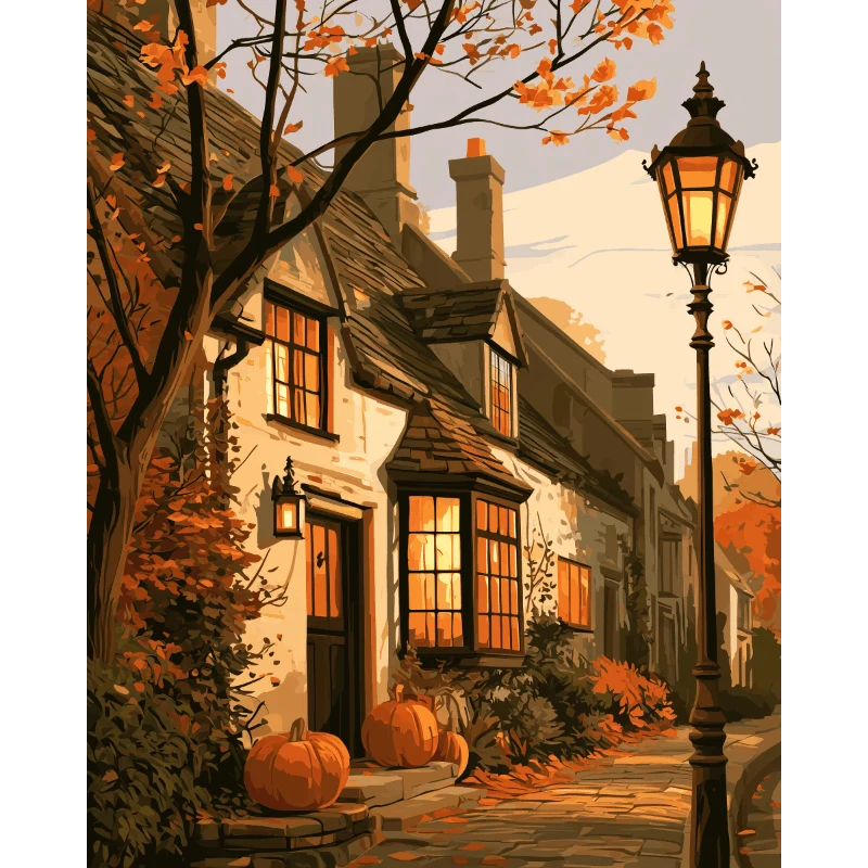 Herbst in der Laternengasse