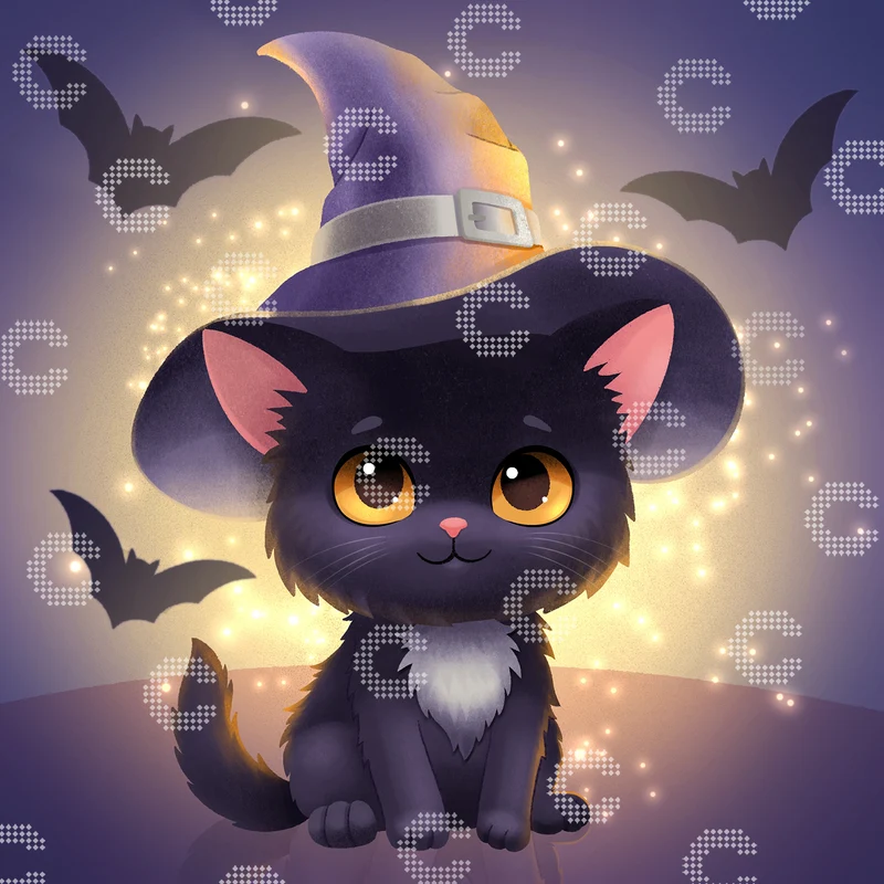 Diamond Painting - Sveta Yanetskaya - Halloween Cat
