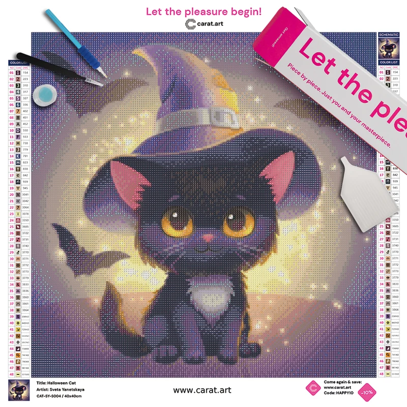 Diamond Painting - Sveta Yanetskaya - Halloween Cat