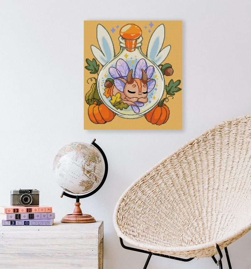 Diamond Painting - Arisa Kitsune - Autumn Dragon