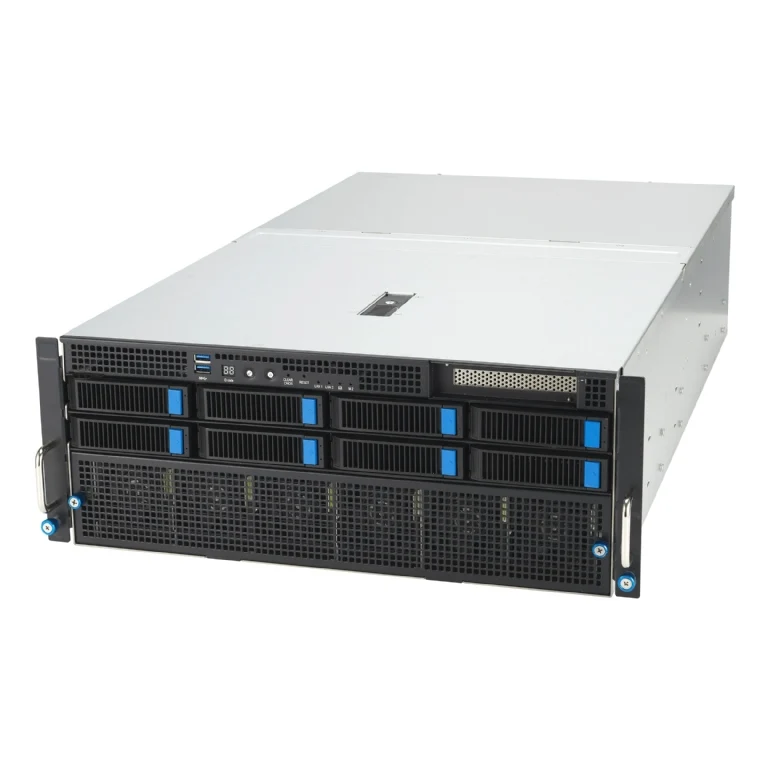 ASUS ESC8000-E11 4U Rackmount Dual Intel Xeon 5th Gen GPU Server - 8x Hot-Swap Bays - 8x GPU Support - Redundant PSU