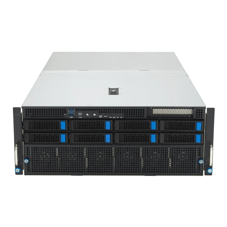 ASUS ESC8000-E11 4U Rackmount Dual Intel Xeon 5th Gen GPU Server - 8x Hot-Swap Bays - 8x GPU Support - Redundant PSU