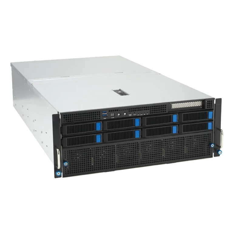 ASUS ESC8000-E11 4U Rackmount Dual Intel Xeon 5th Gen GPU Server - 8x Hot-Swap Bays - 8x GPU Support - Redundant PSU