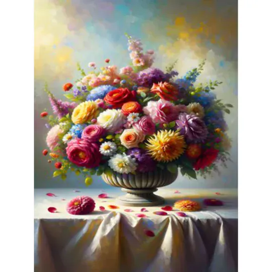 Diamond Painting Wunderschöner Blumenstrauß