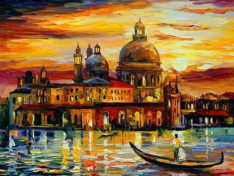 Diamond Painting Rathaus