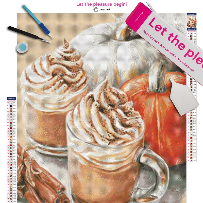Diamond Painting - anyta.kulyk - Cozy Pumpkin Latte Time