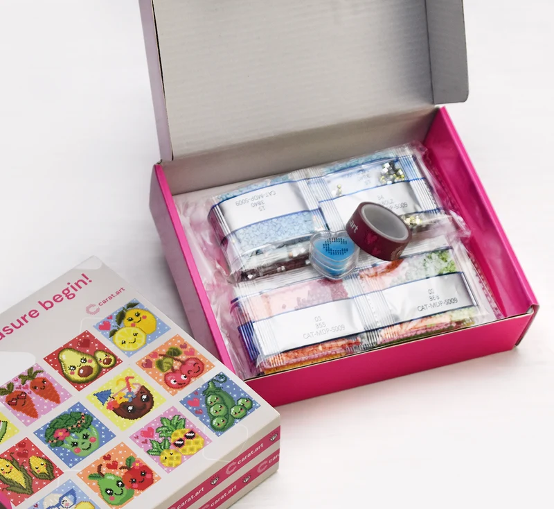 Diamond Painting - Carat Art Design - Mini Set Happy Veggies & Fruits