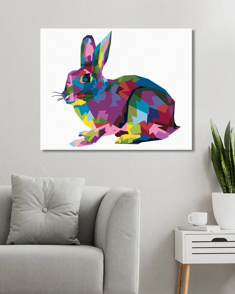 Diamond painting - POP-ART-KANINCHEN