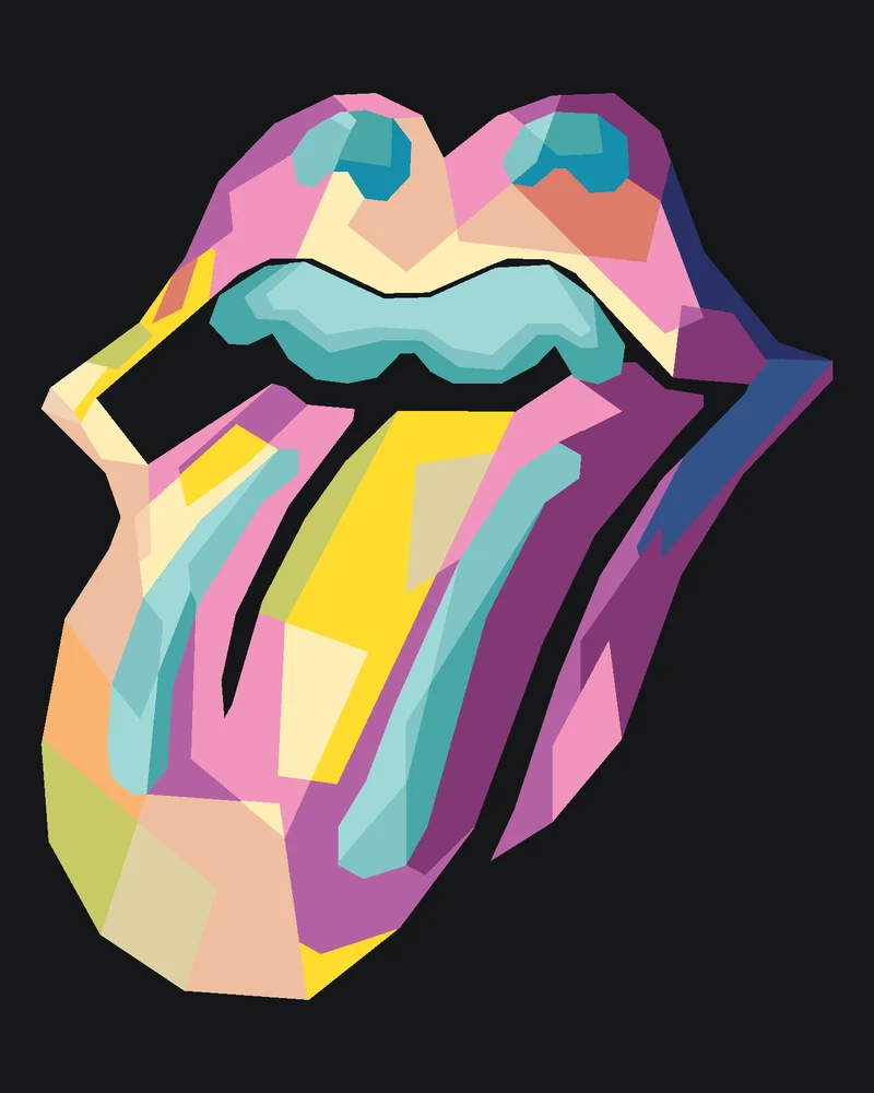 Diamond painting - POP-ART IKONE ROLLING STONES
