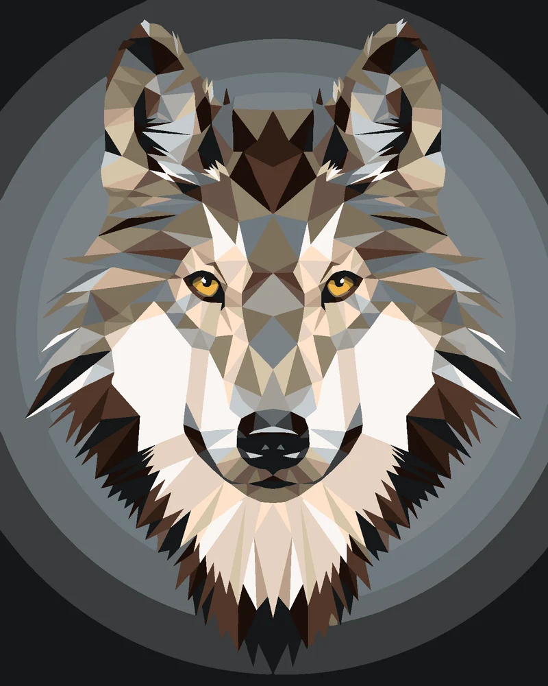 Diamond painting - POLYGONWOLF