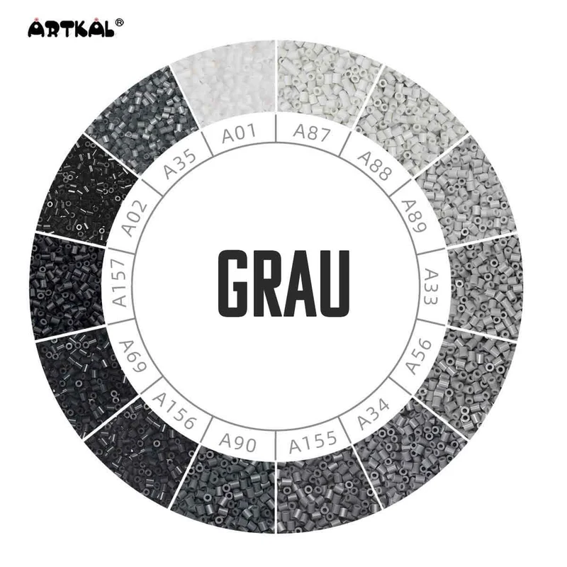 2000 Artkal MINI C 2,6 mm Grautöne (hart)