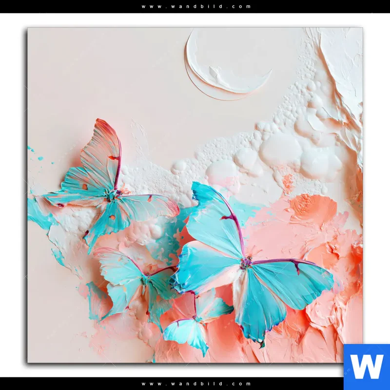 Acrylglasbild | Schmetterlingszauber | Quadrat
