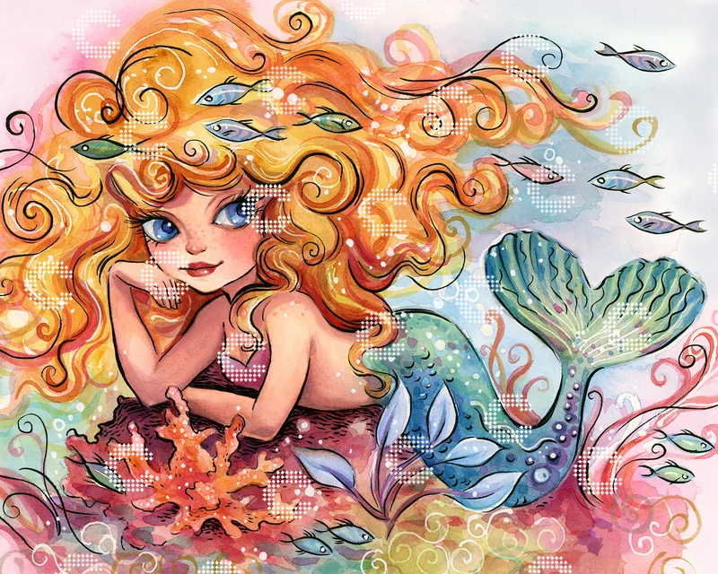 Diamond Painting - Denise Ferragamo - Blonde Mermaid