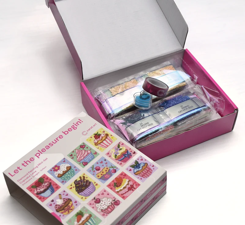 Diamond Painting - Carat Art Design - Mini Set Cupcake Love