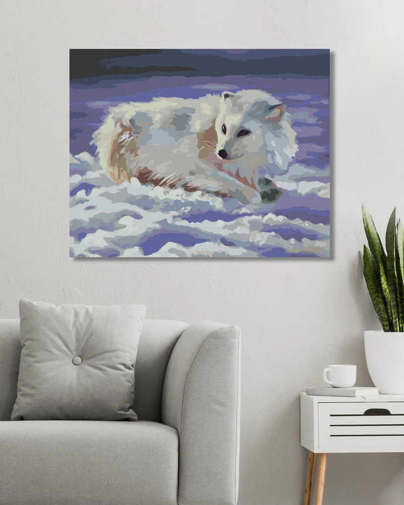Diamond painting - POLARFUCHS IM SCHNEE (D. RUSTY RUST)
