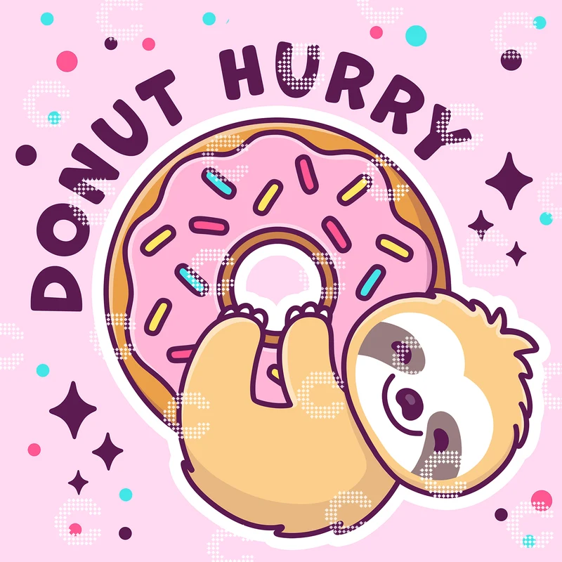 Diamond Painting - Tatyana Deniz - Donut Hurry-Sloth