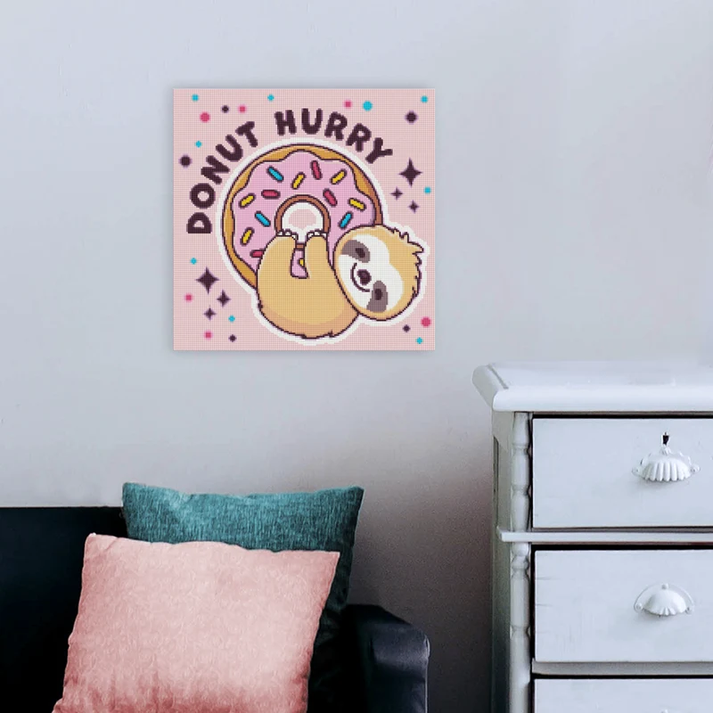 Diamond Painting - Tatyana Deniz - Donut Hurry-Sloth