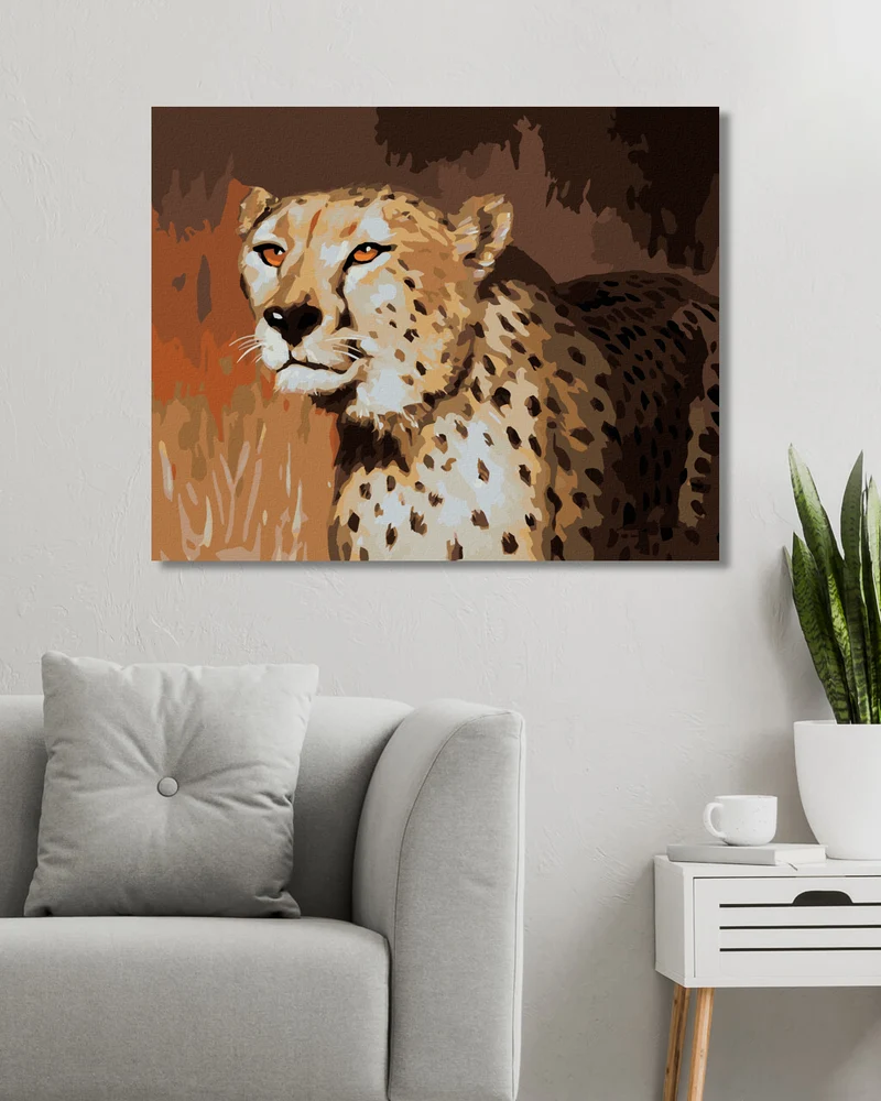 Diamond painting - GEPARDENBLICK (D. RUSTY RUST)