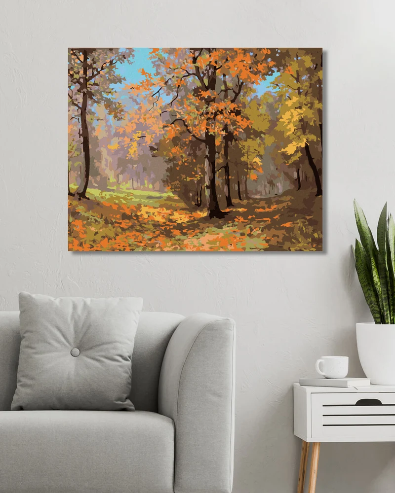 Diamond painting - HERBSTSPAZIERGANG IM WALD