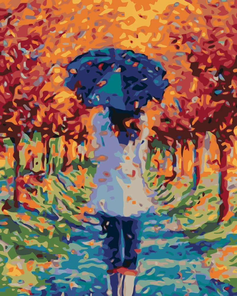 Diamond painting - HERBSTSPAZIERGANG IN DER ALLEE