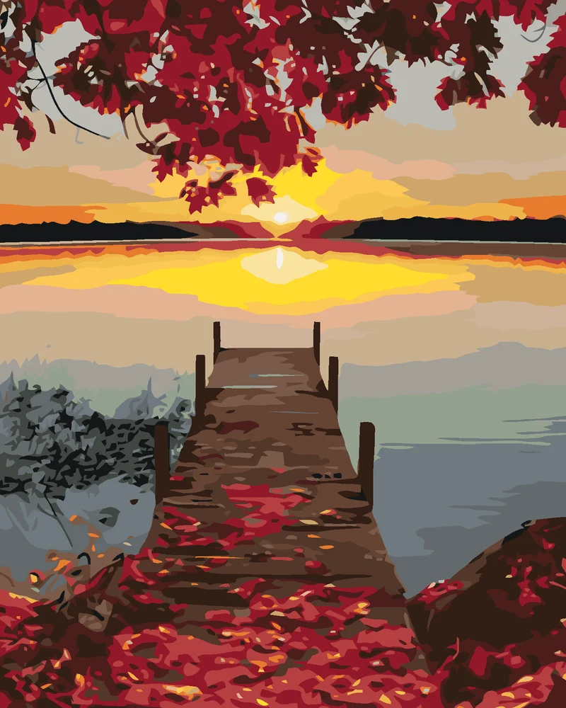 Diamond painting - HERBSTMOLLE