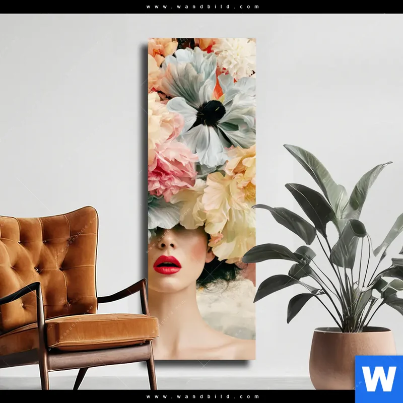 Leinwandbild | Florale Diva | Schmal