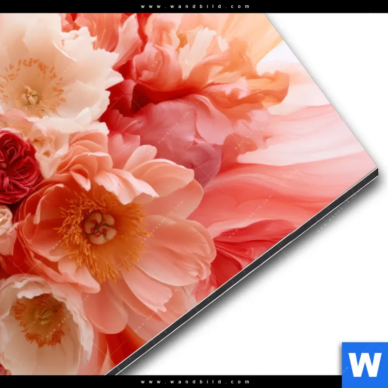 Alu-Dibond Bild | Florale Explosion | Querformat