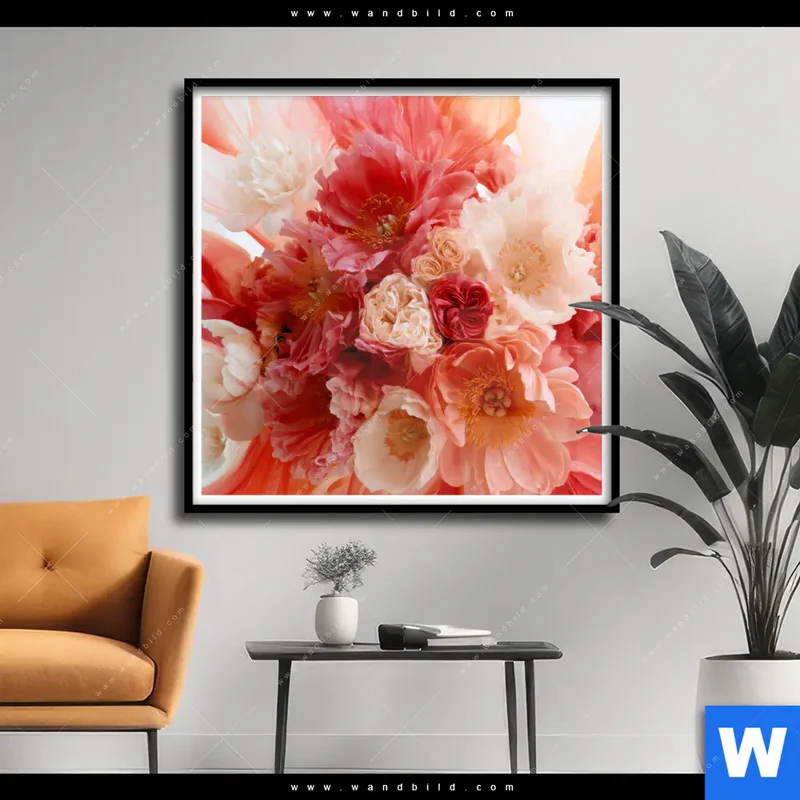 Poster | Florale Explosion | Quadrat