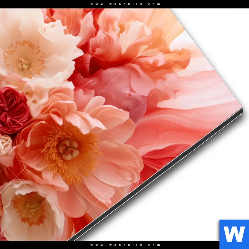 Alu-Dibond Bild | Florale Explosion | Hochformat