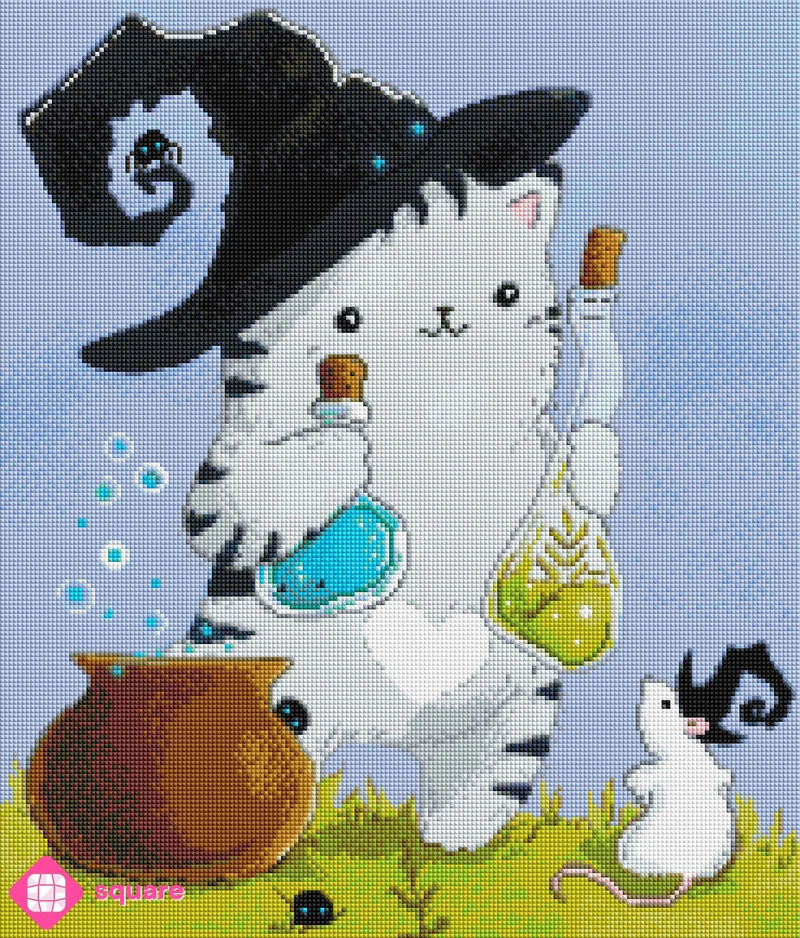 Diamond Painting - alliot_art - Alchemy Cat