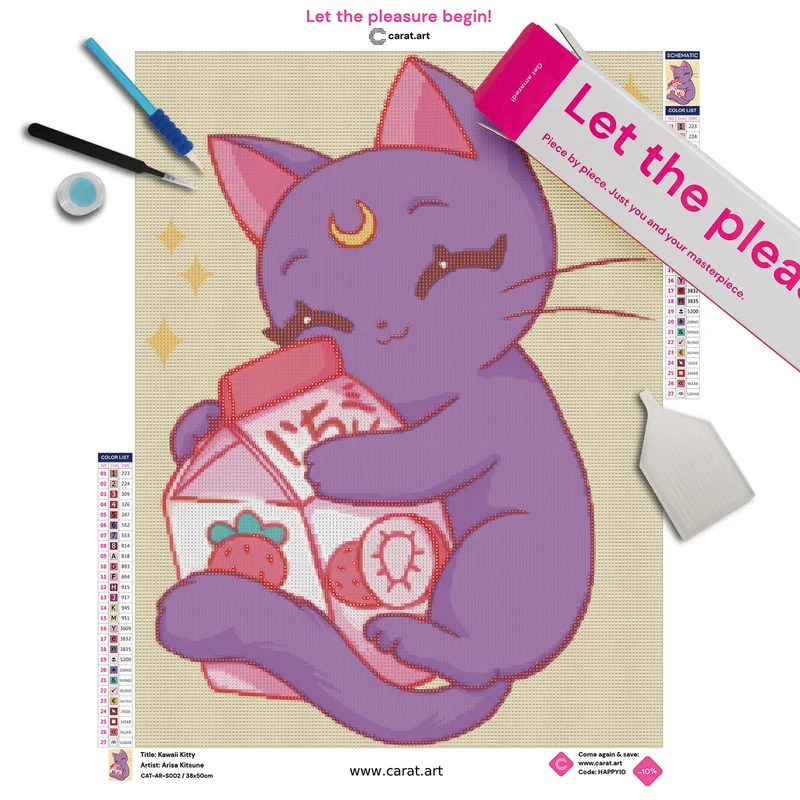 Diamond Painting - Arisa Kitsune - Kawaii Kitty