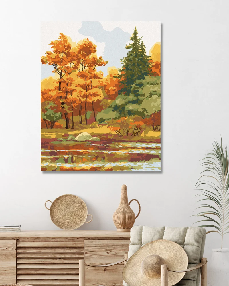Diamond painting - HERBSTWALD AM SEE