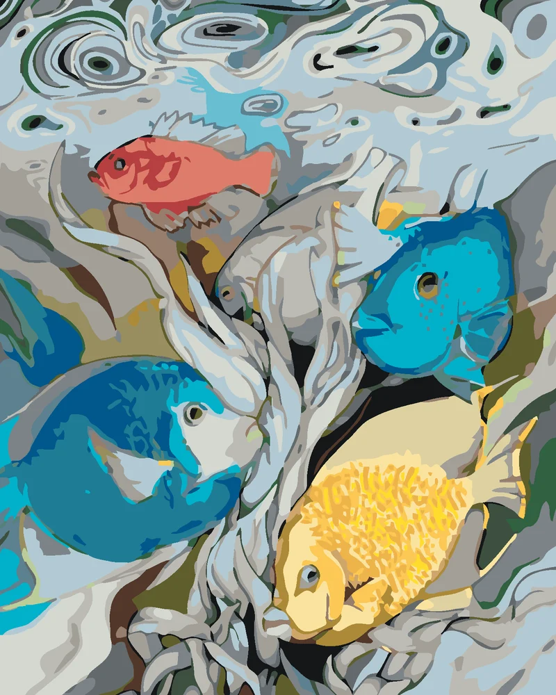 Diamond painting - UNTERWASSERLAUNE
