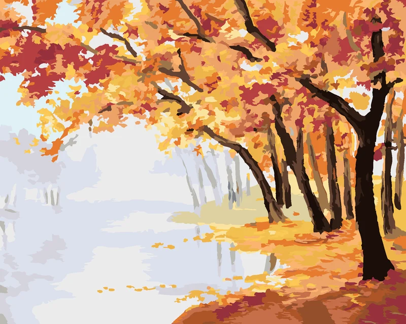 Diamond painting - HERBSTROTER WALD
