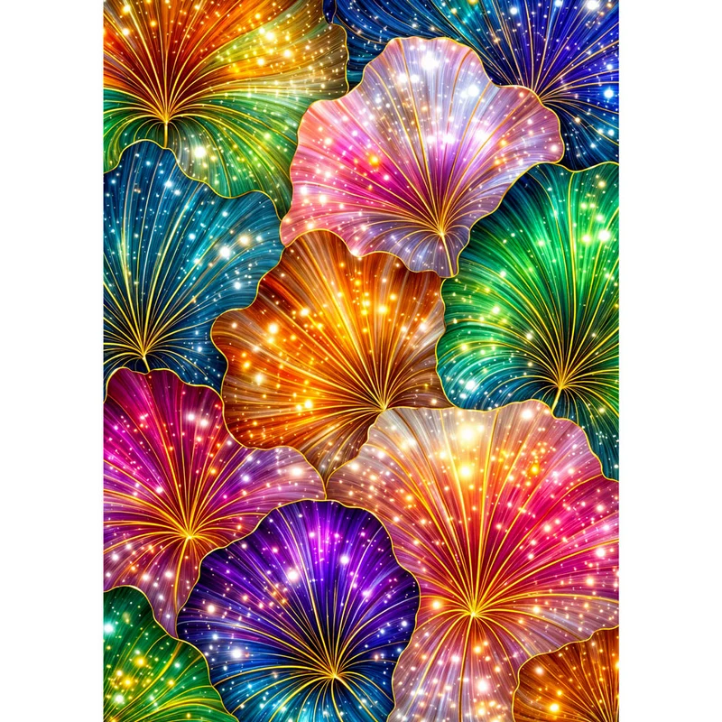 5D Diamond Painting – Fiora Galaxia der Lichtblüten