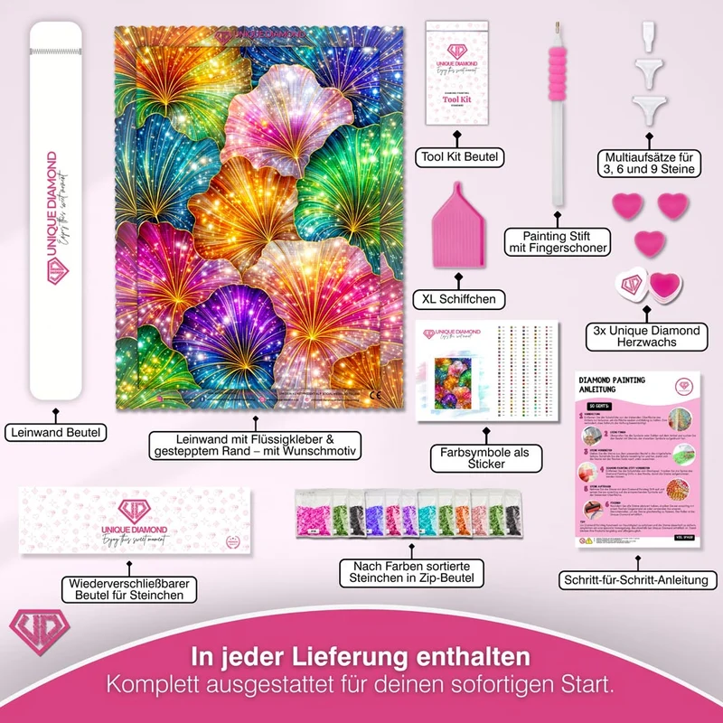 5D Diamond Painting – Fiora Galaxia der Lichtblüten