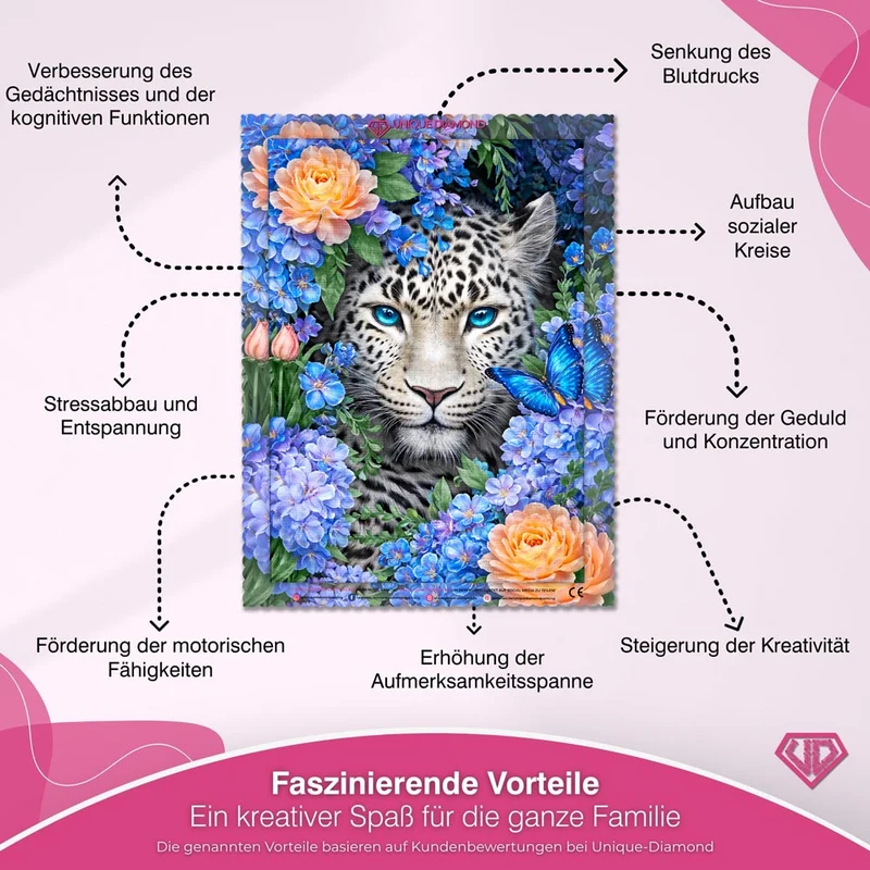 5D Diamond Painting – Leandra Eisblüte der Wildnis