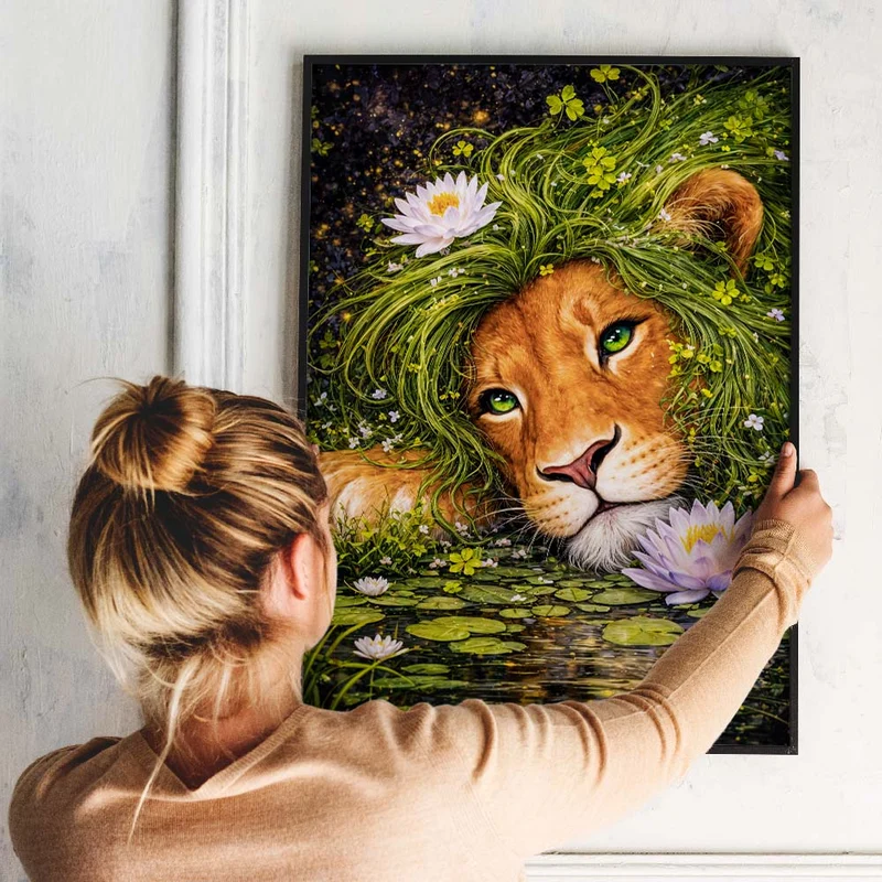 5D Diamond Painting – Elian Smaragdträumer des Sees