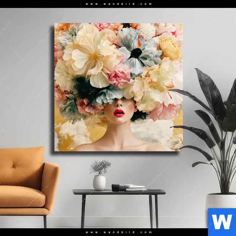 Leinwandbild | Florale Diva | Quadrat