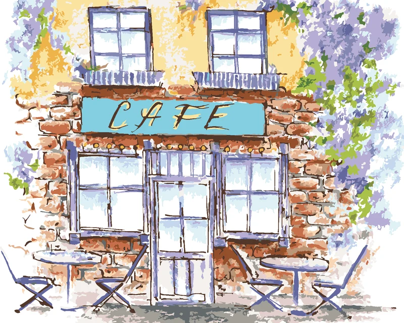 Diamond painting - EIN ALTES CAFÉ IN DER PROVENCE