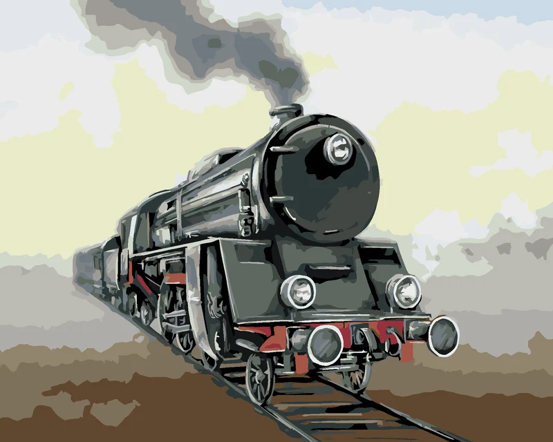 Diamond painting - ALTE LOKOMOTIVE II