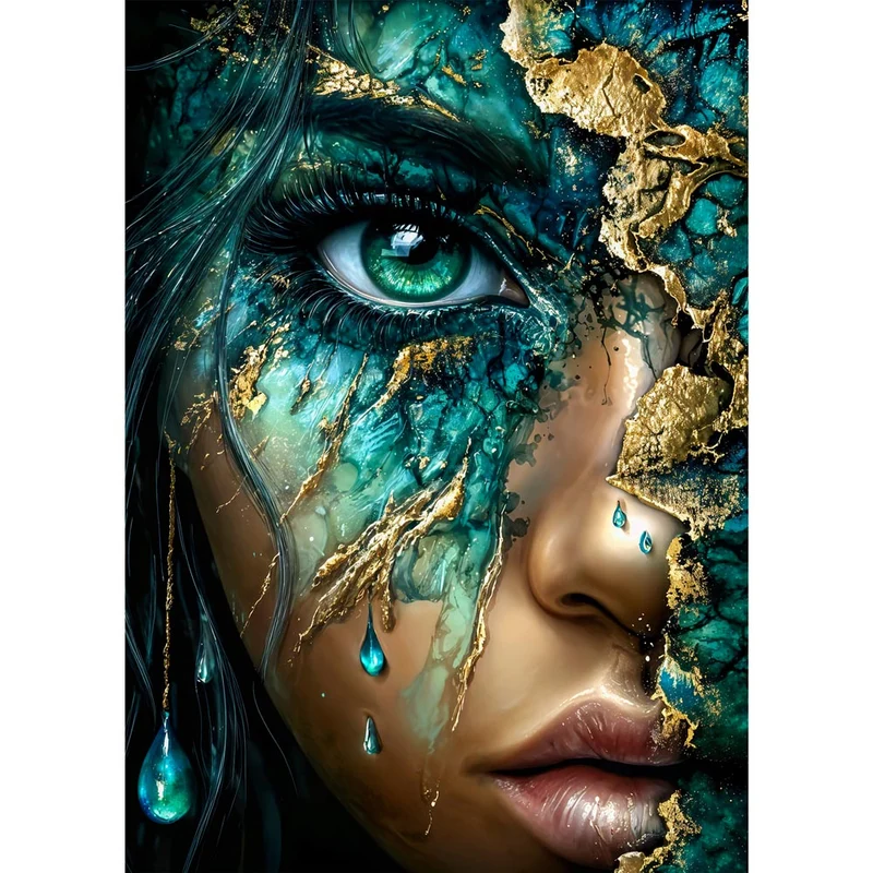 5D Diamond Painting – Emerald Tears of Eternity