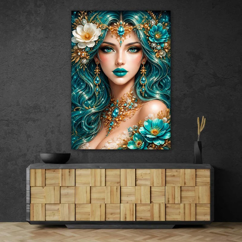 5D Diamond Painting – Emerald Queen Elegance