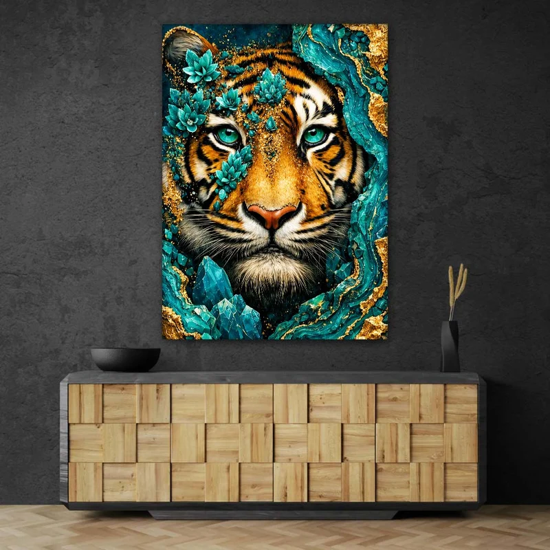5D Diamond Painting – Emerald Tiger Spirit
