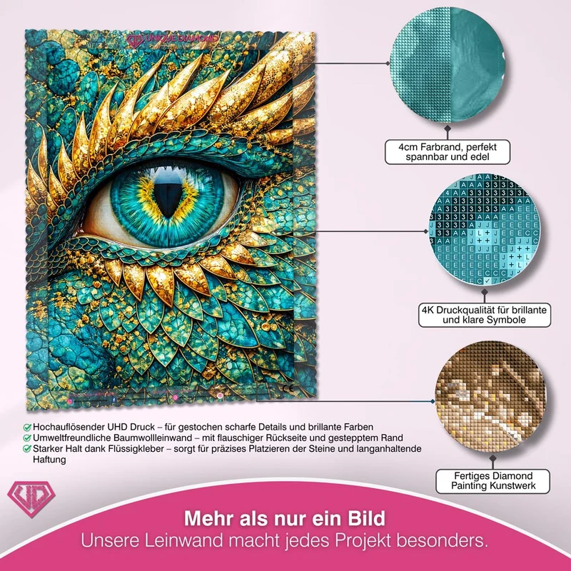 5D Diamond Painting – Emerald Dragon Eye