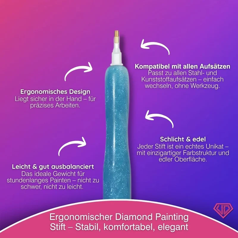 Diamond Painting Ergonomischer Premium-Stift – Ocean Spark