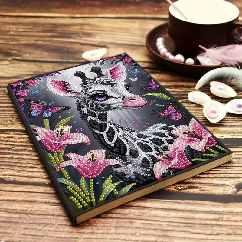 Diamond Painting Notizbuch – Giraffenzauber